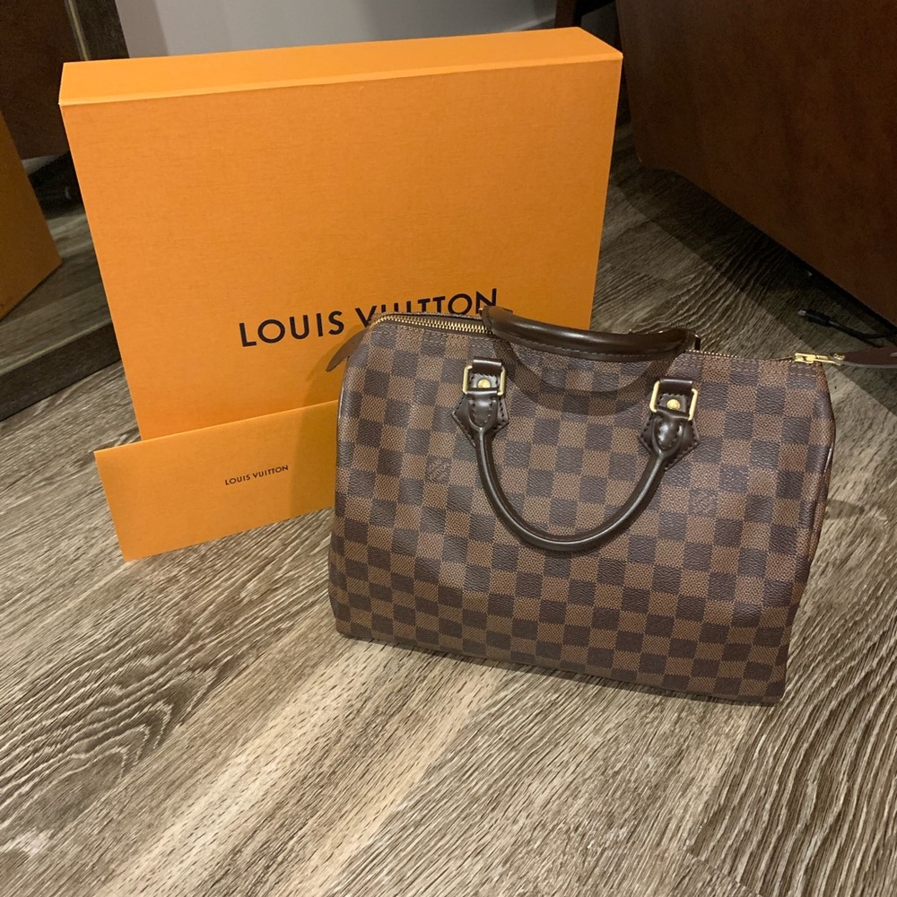 Louis Vuitton Brown Damier Ebene Mini Speedy Handbag